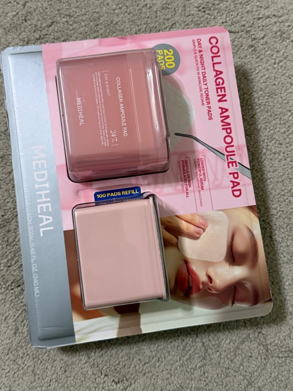 Collagen Ampoule Pad - Pink